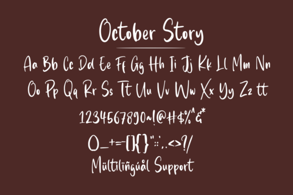 October Story Font Poster 7