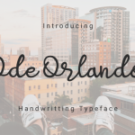 Ode Orlando Font Poster 1