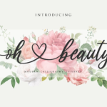 Oh Beauty Font Poster 1