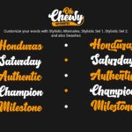 Oh Chewy Font Poster 3
