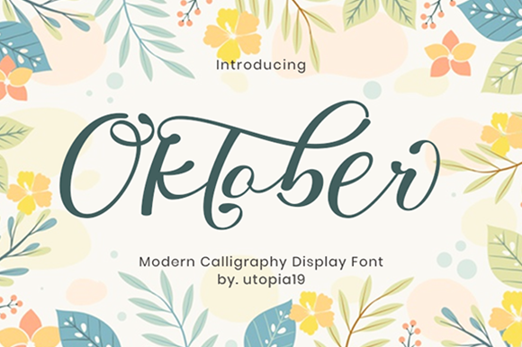 Oktober Font Poster 1