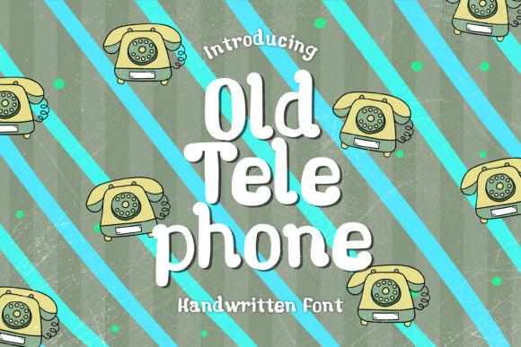Old Telephone Font Poster 1