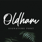 Oldham Font Poster 1