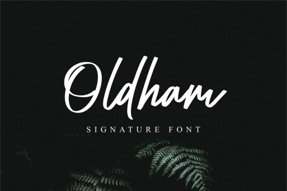 Oldham Font Poster 1