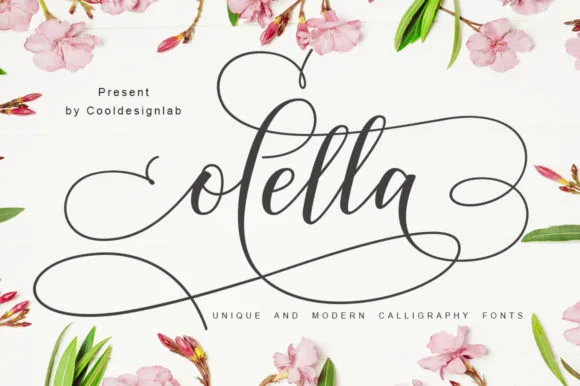 Olella Font Olella Font Poster 1