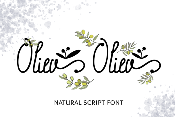 Oliev Oliev Font Poster 1