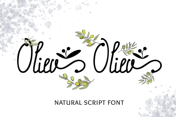 Oliev Oliev Font Oliev Oliev Font Poster 1