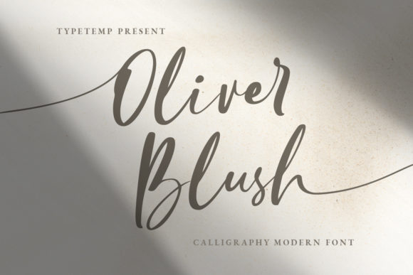 Oliver Blush Font Poster 1