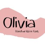 Olivia Font Poster 1