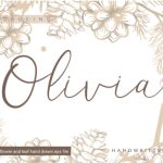 Olivia Font Poster 1
