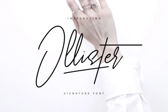 Ollister Font Poster 1