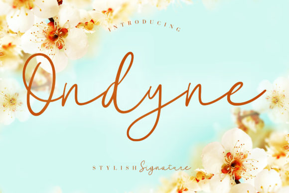 Ondyne Font Poster 1