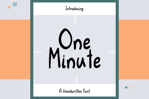 One Minute Font Poster 1
