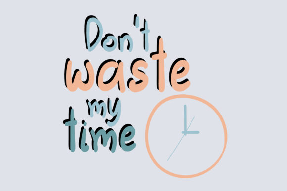 One Minute Font Poster 4