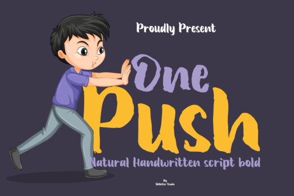 One Push Font Poster 1