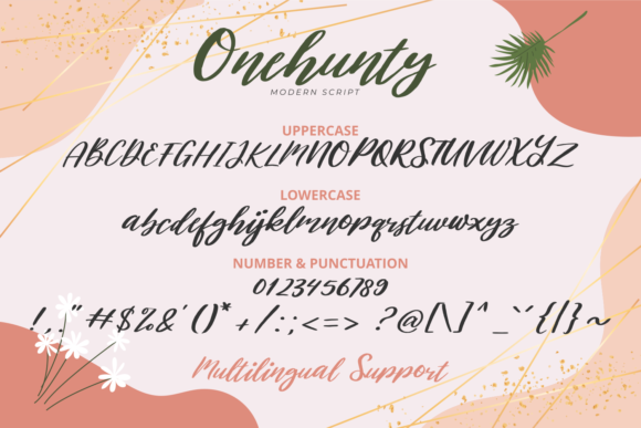 Onehunty Font Poster 5