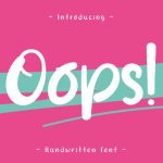 Oops Font Poster 1