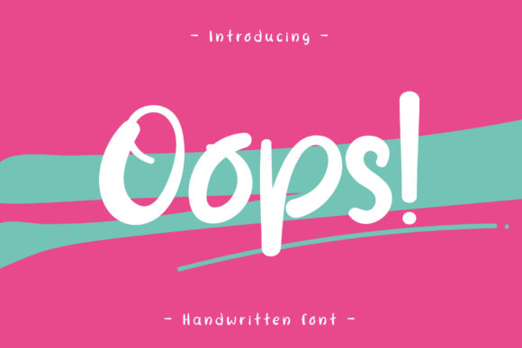 Oops Font Poster 1
