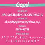 Oops Font Poster 3