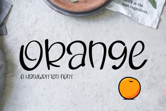 Orange Font