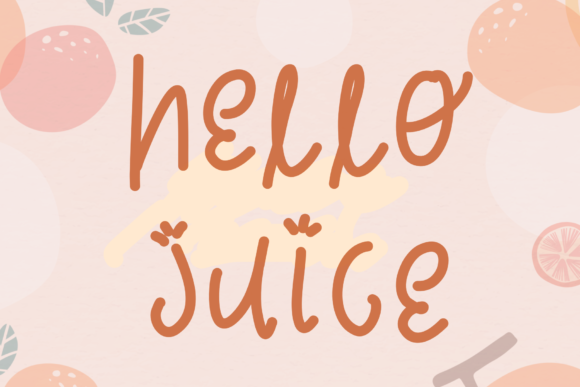 Orange Juicy Font Poster 4
