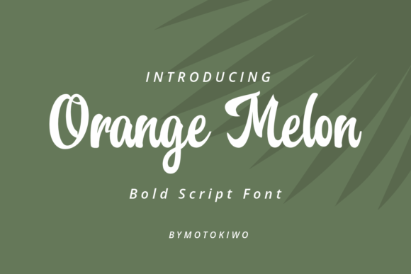Orange Melon Font Poster 1