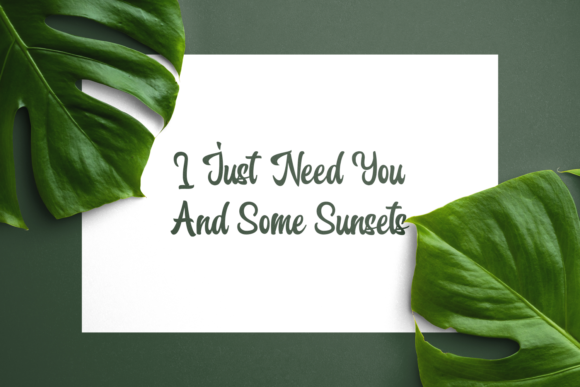 Orange Melon Font Poster 3