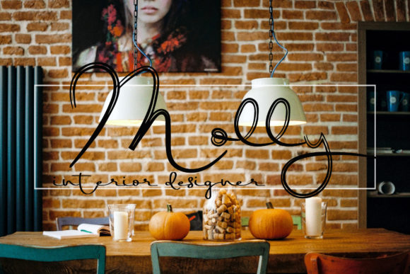 Orange Pumpkin Font Poster 5