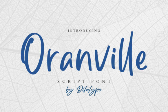 Oranville Font Poster 1