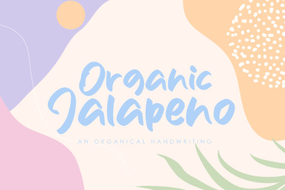 Organic Jalapeno Font Poster 1