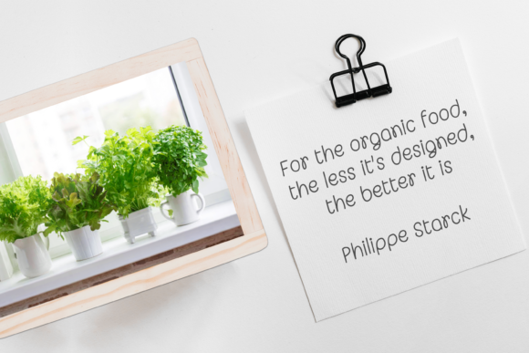 Organic Veggies Font Poster 4