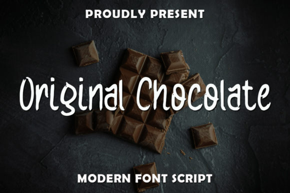 Original Chocolate Font Poster 1