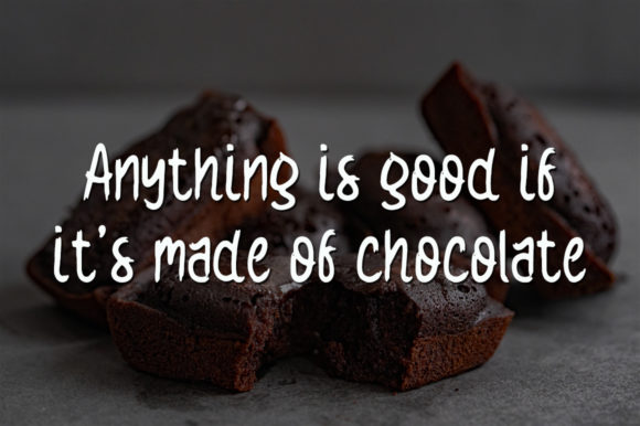 Original Chocolate Font Poster 2