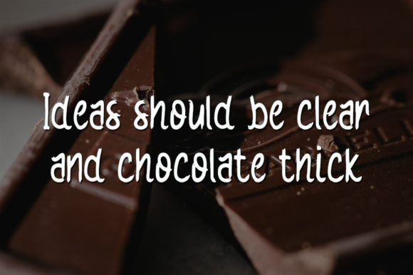Original Chocolate Font Poster 3
