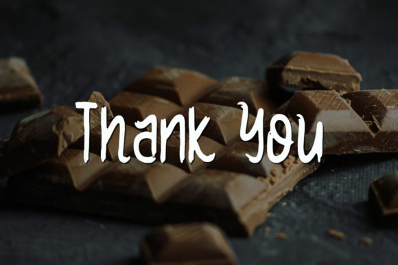 Original Chocolate Font Poster 5