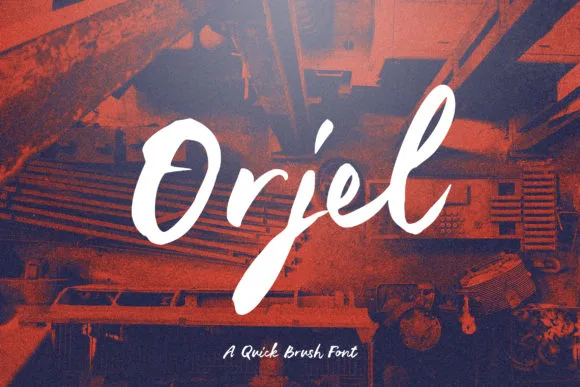 Orjel Font Poster 1