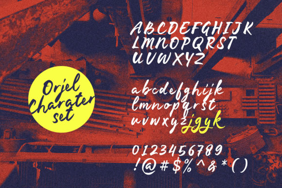 Orjel Font Poster 4