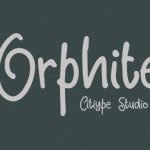 Orphite Font Poster 1