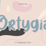 Ortygia Font Poster 1