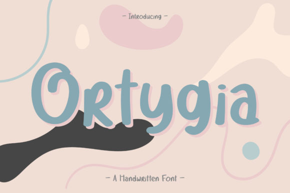 Ortygia Font Poster 1
