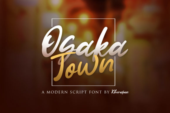 Osaka Town Font Poster 1