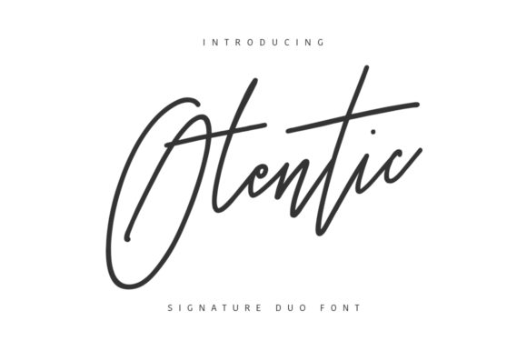 Otentic Font Poster 1