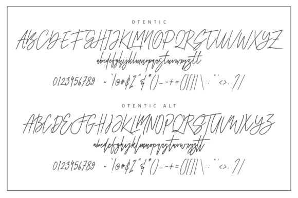 Otentic Font Poster 8
