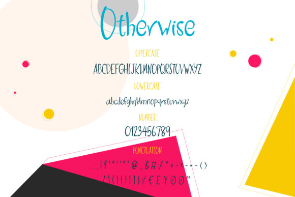 Otherwise Font Poster 3