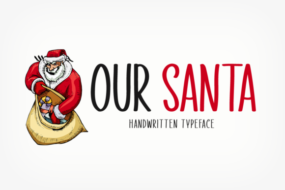 Our Santa Font Poster 1