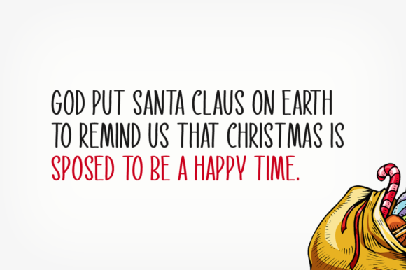 Our Santa Font Poster 2