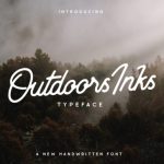 Outdoors Inks Font Poster 1