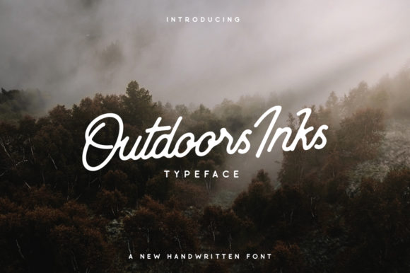 Outdoors Inks Font Poster 1