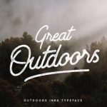 Outdoors Inks Font Poster 2