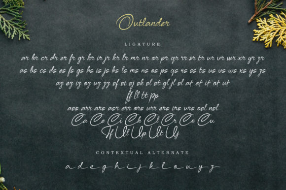 Outlander Font Poster 8